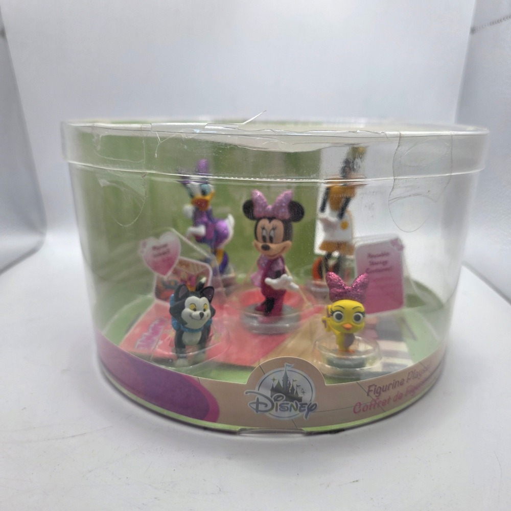 Disney Junior Minnie Mouse Figurine Playset 5 Figures Daisy Figaro Cuckoo-Loca